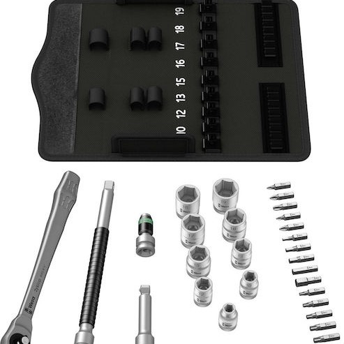 Wera 8100 SB 7 Καστάνια με Καρυδάκια 3\8