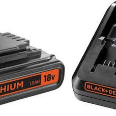 Black & Decker Σετ Μπαταρίας Λιθίου Χωρητικότητας 1Ah 18V με Φορτιστή