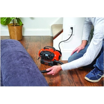 Black & Decker Τρόμπα Αυτοκινήτου ASI180 160PSI με Καλώδιο Αναπτήρα 12V (Χωρίς Μπαταρία)