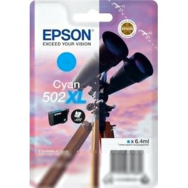 Epson 502XL Γνήσιο Μελάνι Εκτυπωτή InkJet Κυανό (C13T02W24010)