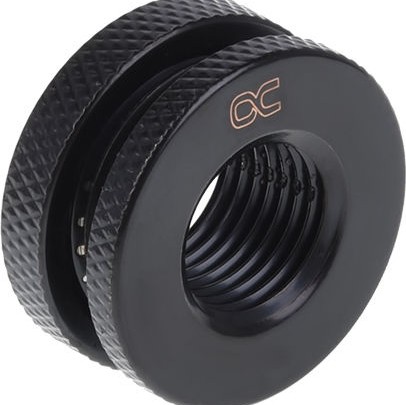 Alphacool HF Bulkhead Connector Short Version G1/4 Deep Black