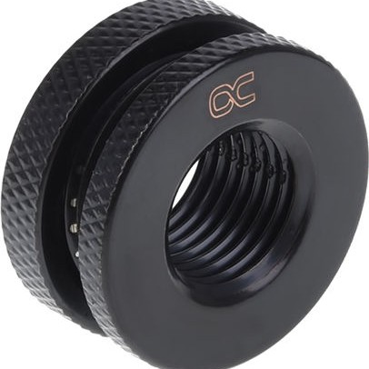 Alphacool HF Bulkhead Connector Short Version G1/4 Deep Black