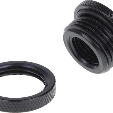 Alphacool HF Bulkhead Connector Short Version G1/4 Deep Black