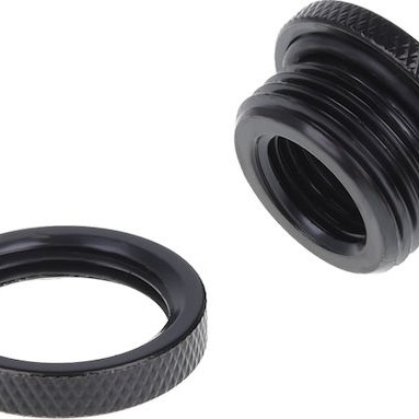 Alphacool HF Bulkhead Connector Short Version G1/4 Deep Black