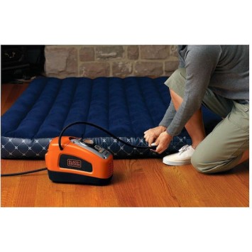 Black & Decker Τρόμπα Αυτοκινήτου 160PSI με Καλώδιο Αναπτήρα 12V