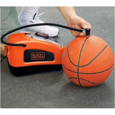 Black & Decker Τρόμπα Αυτοκινήτου 160PSI με Καλώδιο Αναπτήρα 12V