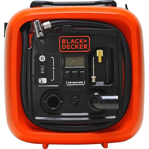 Black & Decker Τρόμπα Αυτοκινήτου 160PSI με Καλώδιο Αναπτήρα 12V