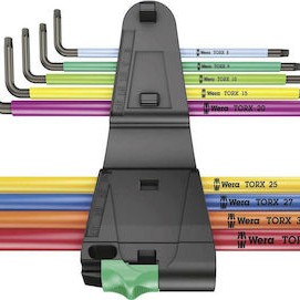 Wera Σετ 9 Κλειδιά Torx σε Σχήμα L 967/9 TX XL