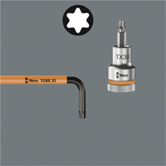 Wera Σετ 9 Κλειδιά Torx σε Σχήμα L 967/9 TX XL Multicolour HF 1