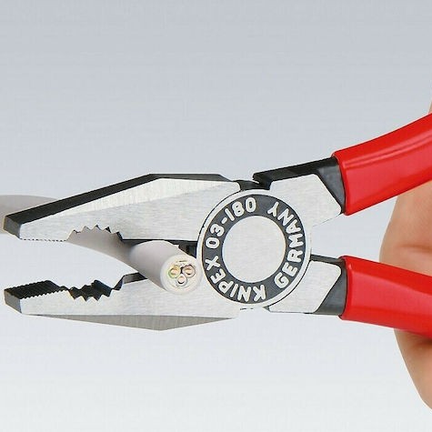 Knipex Πένσα Ίσια Ηλεκτρολόγου Μήκους 180mm