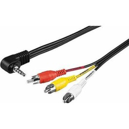 Goobay Καλώδιο TRRS 3.5mm male - RCA male Μαύρο 1.5m (50209)