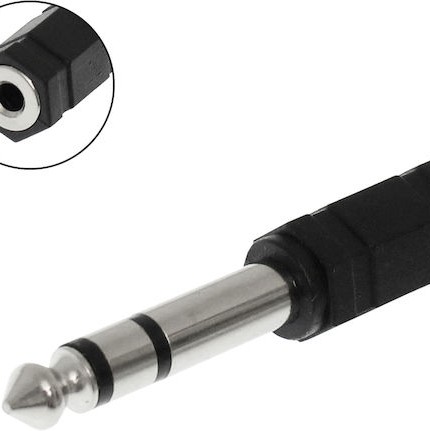 Goobay Μετατροπέας 6.3mm male σε 3.5mm female 10τμχ (11100)