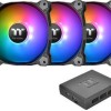 Thermaltake Pure Plus 12 RGB Radiator Fan TT Premium Case Fan 120mm με Σύνδεση 4-Pin PWM 3τμχ