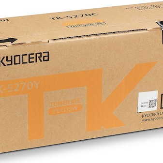 Kyocera TK-5270Y Γνήσιο Toner Laser Εκτυπωτή Κίτρινο 6000 Σελίδων (1T02TVANL0)