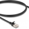 DeLock S/FTP Cat.6a Καλώδιο Δικτύου Ethernet 1m Μαύρο 1τμχ