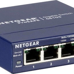 NetGear GS105GE Unmanaged L2 Switch με 5 Θύρες Gigabit (1Gbps) Ethernet