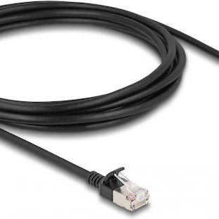 DeLock S/FTP Cat.6a Καλώδιο Δικτύου Ethernet 3m Μαύρο
