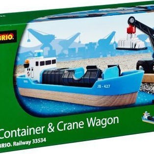 Brio Toys Σετ με Καραβάκι Freight Crane για 3+ Ετών