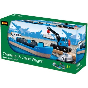 Brio Toys Σετ με Καραβάκι Freight Crane για 3+ Ετών