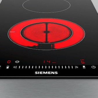 Siemens IQ300 Domino Κεραμική Εστία με Πλαίσιο Αυτόνομη με Λειτουργία Κλειδώματος 30.2x52εκ.