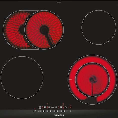Siemens iQ300 Κεραμική Εστία με Πλαίσιο Αυτόνομη με Λειτουργία Κλειδώματος 60.2x52εκ.