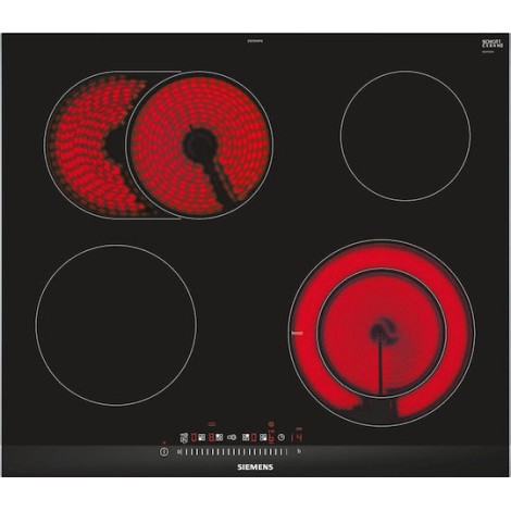Siemens iQ300 Κεραμική Εστία με Πλαίσιο Αυτόνομη με Λειτουργία Κλειδώματος 60.2x52εκ.
