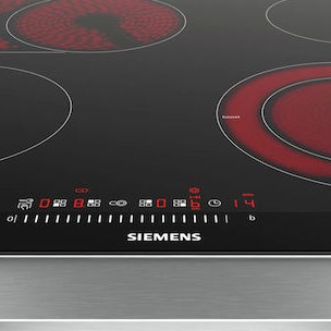 Siemens iQ300 Κεραμική Εστία με Πλαίσιο Αυτόνομη με Λειτουργία Κλειδώματος 60.2x52εκ.