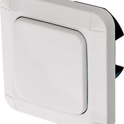 Brennenstuhl BrematicPRO Wall Switch Χωνευτός Διακόπτης Τοίχου Φωτισμού Μονός με Πλαίσιο Λευκός