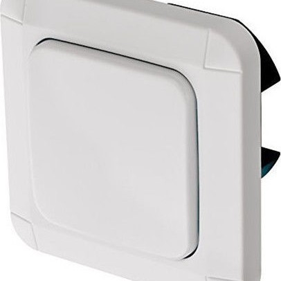 Brennenstuhl BrematicPRO Wall Switch Χωνευτός Διακόπτης Τοίχου Φωτισμού Μονός με Πλαίσιο Λευκός