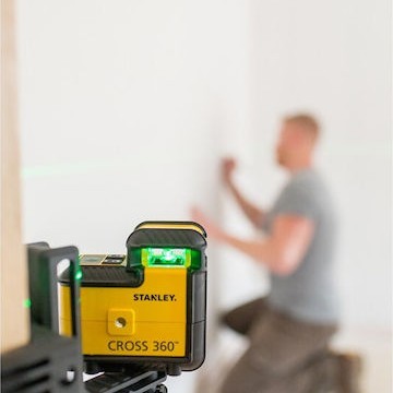 Stanley Αυτορυθμιζόμενο Περιστροφικό Αλφάδι Laser Πράσινης Δέσμης με Εύρος Εργασίας 25m