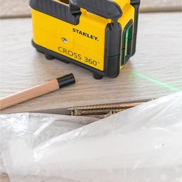 Stanley Αυτορυθμιζόμενο Περιστροφικό Αλφάδι Laser Πράσινης Δέσμης με Εύρος Εργασίας 25m