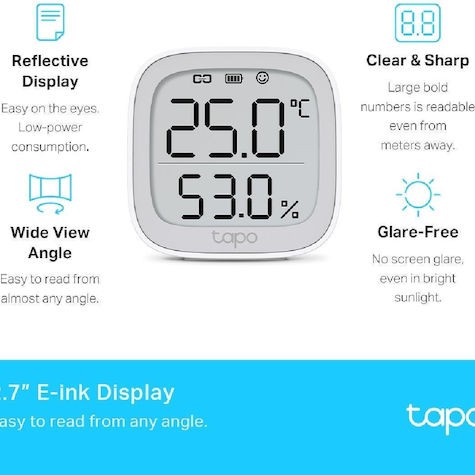 TP-LINK Ψηφιακό Θερμόμετρo για Χρήση σε Εσωτερικό Χώρο