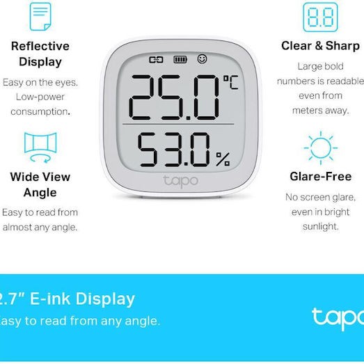 TP-LINK Ψηφιακό Θερμόμετρo για Χρήση σε Εσωτερικό Χώρο