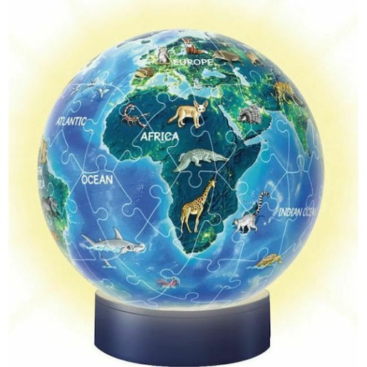Puzzle 3D Night Light Puzzleball Earth 3D 72 Κομμάτια