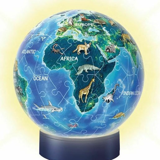 Puzzle 3D Night Light Puzzleball Earth 3D 72 Κομμάτια