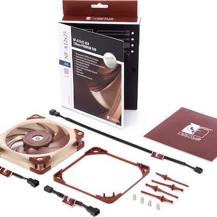 Noctua NF-A12x25 ULN Case Fan 120mm με Σύνδεση 3-Pin Καφέ