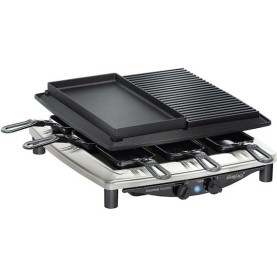 Steba RC 4 Plus Deluxe Επιτραπέζια Ηλεκτρική Ψησταριά Raclette Λείας και Αυλακωτής Πλάκας 1450W με Ρυθμιζόμενο Θερμοστάστη 39x37εκ.