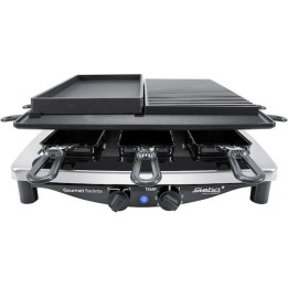 Steba RC 4 Plus Deluxe Επιτραπέζια Ηλεκτρική Ψησταριά Raclette Λείας και Αυλακωτής Πλάκας 1450W με Ρυθμιζόμενο Θερμοστάστη 39x37εκ.
