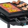 Steba RC 4 Plus Deluxe Επιτραπέζια Ηλεκτρική Ψησταριά Raclette Αυλακωτής Πλάκας 1450W με Ρυθμιζόμενο Θερμοστάτη 39x37εκ.