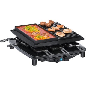 Steba RC 4 Plus Deluxe Επιτραπέζια Ηλεκτρική Ψησταριά Raclette Αυλακωτής Πλάκας 1450W με Ρυθμιζόμενο Θερμοστάτη 39x37εκ.