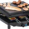 Steba RC 4 Plus Deluxe Επιτραπέζια Ηλεκτρική Ψησταριά Raclette Αυλακωτής Πλάκας 1450W με Ρυθμιζόμενο Θερμοστάτη 39x37εκ.