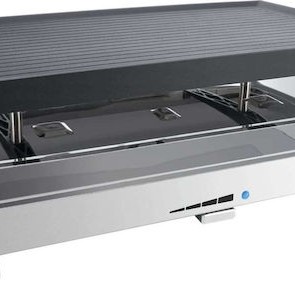 Steba Επιτραπέζια Ηλεκτρική Ψησταριά Raclette Αυλακωτής Πλάκας 1200W με Ρυθμιζόμενο Θερμοστάστη 40.5x24εκ.