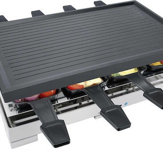 Steba Επιτραπέζια Ηλεκτρική Ψησταριά Raclette Αυλακωτής Πλάκας 1200W με Ρυθμιζόμενο Θερμοστάστη 40.5x24εκ.