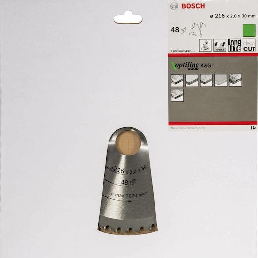 Bosch OP WO B Δίσκος Κοπής Ξύλου 216mm 2608640432