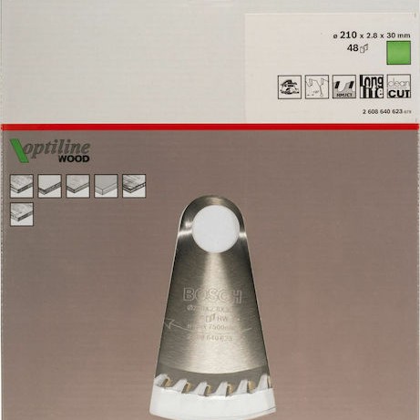 Bosch OP WO H Δίσκος Κοπής Ξύλου 210mm 2608640623