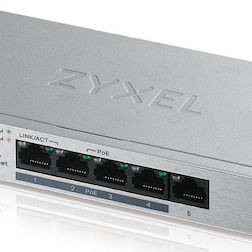 Zyxel GS1200-5HP v2 Managed L2 Switch με 5 Θύρες Gigabit (1Gbps) Ethernet