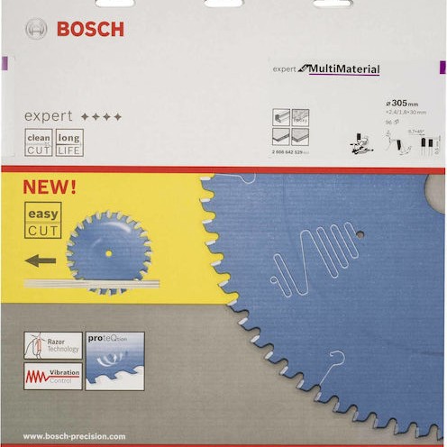 Bosch Δίσκος Κοπής Ξύλου 305mm