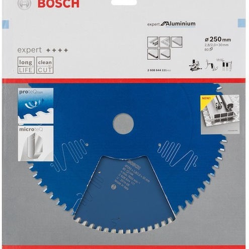 Bosch Expert Δίσκος Κοπής Αλουμινίου 250mm 2608644111