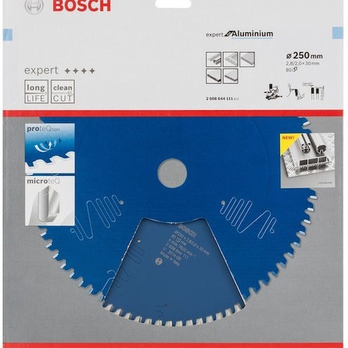 Bosch Expert Δίσκος Κοπής Αλουμινίου 250mm 2608644111