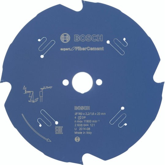 Bosch Δίσκος Κοπής Δομικών Υλικών 160mm 2608644121